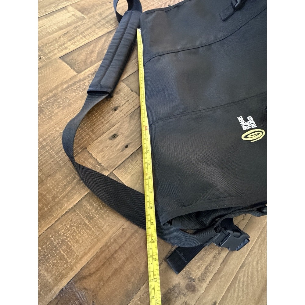 Timbuk2 Medium Messenger Black Bag-Share The Road Polyester LightlyUsed 19x11x10 - Picture 7 of 8